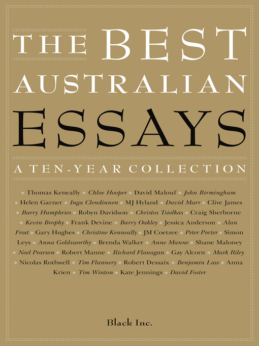 Title details for The Best Australian Essays by Black Inc. - Available